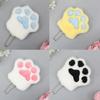 Handmade Plush Cats Paw Keychain Cats Paw Key Rings Backpack Car Charm Pendant