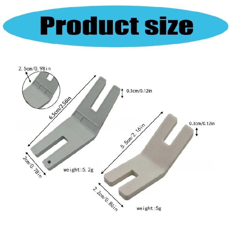 2Pieces Professional Hump Jumper Presser Foot Sewing Tool Button Clearance Plate For Jumping Quilting And Tailoring