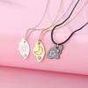 Lovecryst 3 Piezas/set Colgante de Sol Luna Estrella Collar Mejor Amiga Bff Amistad Collar de Pareja Joyería de Moda