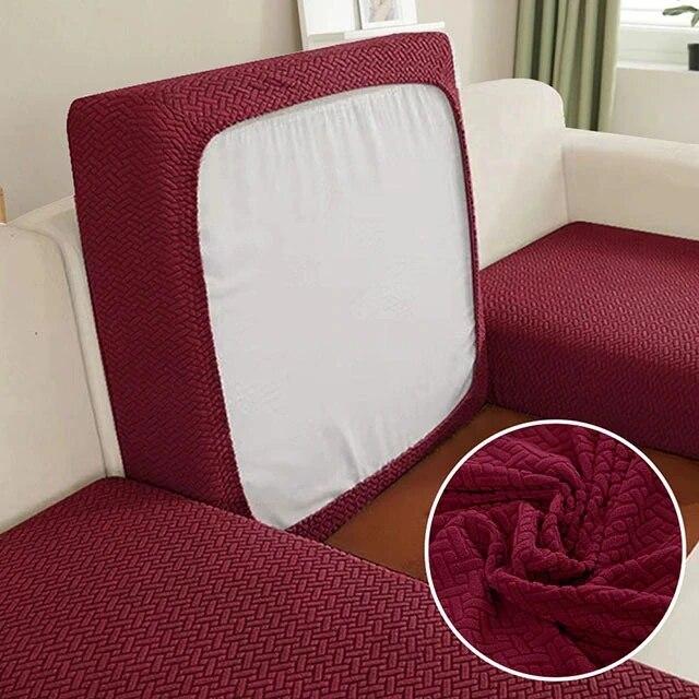 

Жаккардовый чехол для подушки на сиденье дивана для гостиной, защита для детской мебели с домашним животным, Т-образный чехол для дивана, эластичный чехол на сиденье кресла Normal Size (S)-1pc
