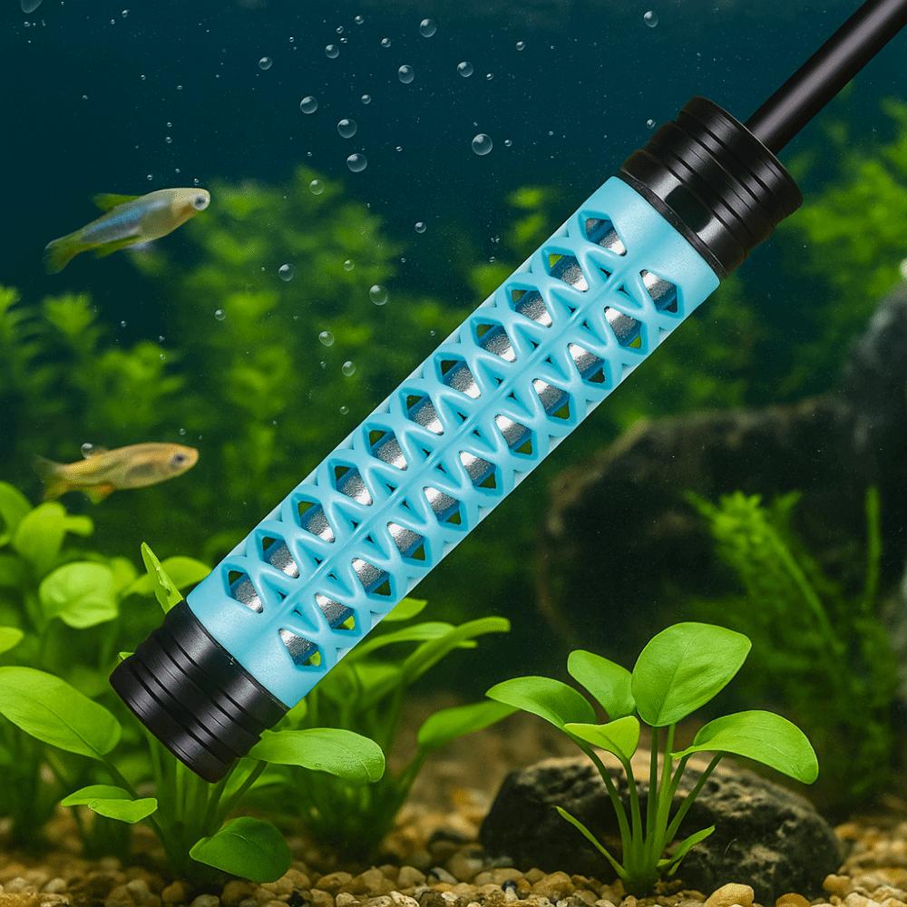 15-34°C Fish Tank Heating Rod LCD Display Automatic Water Heating Rod Adjustable Temperature Control Mini Aquarium Heater
