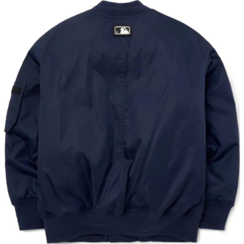 MLB Detroit Tigers Einfacher Logo-Print Baseballkragen Locker Langarm Baumwolljacke Unisex Jacken Marineblau 3AJPB0124-46NYD