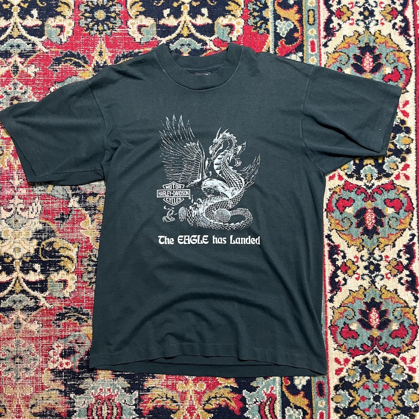 Harley-Davidson (The Eagle Has Landed) T-Shirt Vintage Size L 3XL