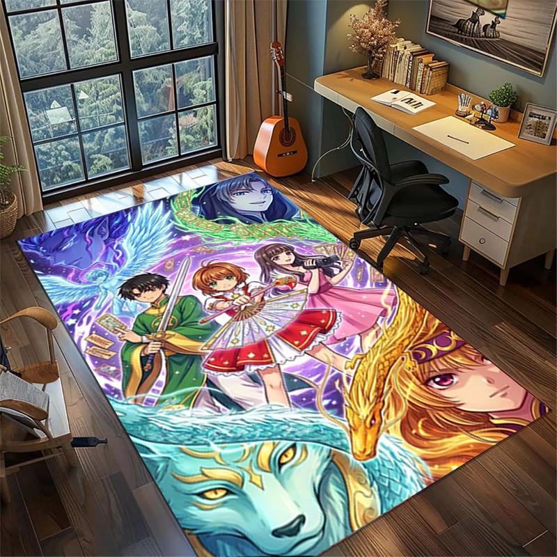 Gamer Room Bedroom Decor Cardcaptor Sakura Non Slip Washable Large Area Rug Carpet—kwq5