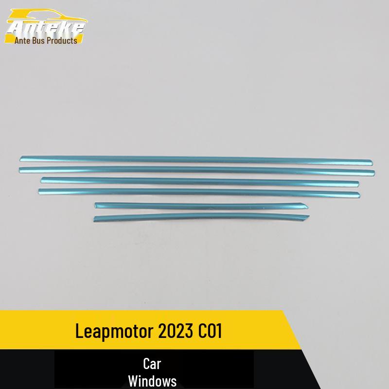 Leapmotor C11 Car Window Stainless Steel Trim: Anti-Scratch Accessories for 2023 Models