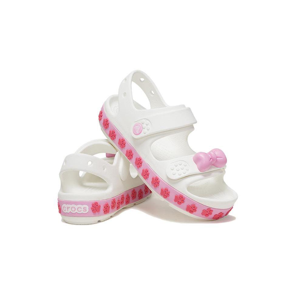 Crocs Resin Comfortable Versatile Kids Sandals Kids Sandals White Pink 210028-1NG