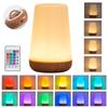 13 Color RGB Ultra Portable Bedside Lamp Dimmable with Remote USB Rechargeable Touch Control Perfect Night Light for Gift