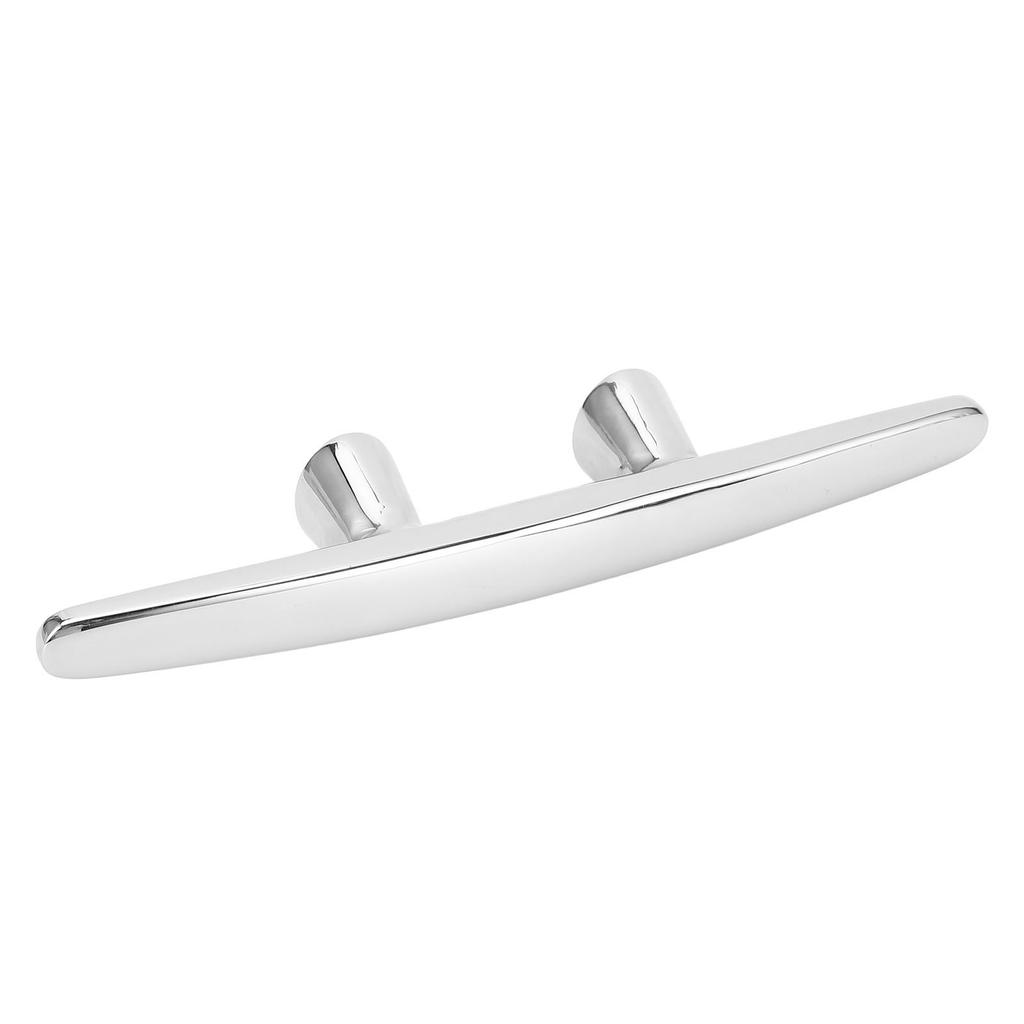 8in Boat Tie Down Cleat 316 Stainless Steel High Polished Dock Cleat 6mm Threaded for Yacht Ship Speed Boat