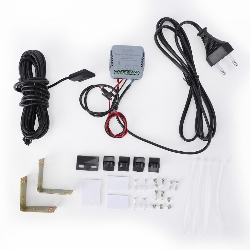 Smart Garage Door Switch ZigBee 3.0 Controller with Voice Control APP Remote Timing Automation History Record for Home