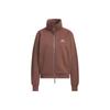 Women's Fleece Track Jacket Warm Brown KC0048