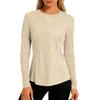 Women Long Sleeve Athletic Top Lightweight Wicking Quick Dry Stretch Fitness Shirt for Running Yoga Training Workout