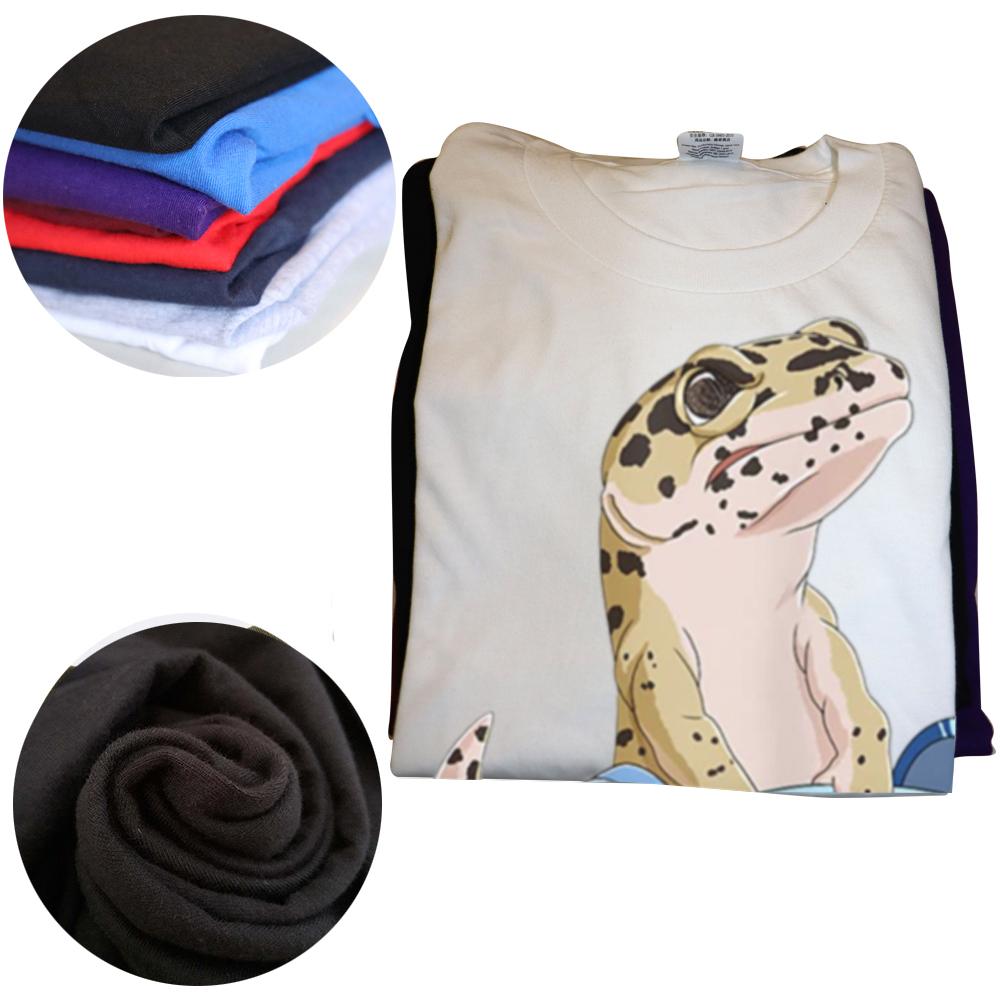 Funny Deadlift Weightlifting Reptile Gecko Graphic T-shirts Men Fashion Casual Oversized Tshirt 100% Cotton Loose T Shirt