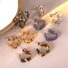 Europe And The United States  Charm Leopard Heart-Shaped Earrings Female Sexy  Girl Party Accessories Holiday Jewelry