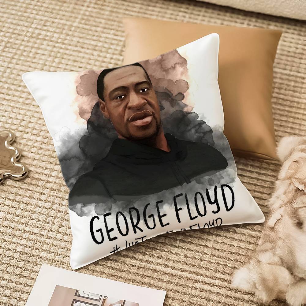 

Famous G-George F-Floyd Pillow Case Anti-dustmite Invisible zipper Sofa Bed 12x12Inch