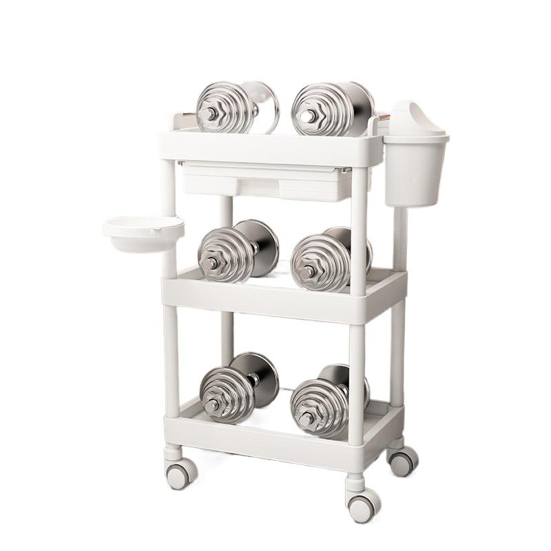 Multi-Functional Beauty Salon Rolling Utility Cart Hairdresser Tool Trolley Tiered Storage Rack Salon Equipment Organizer