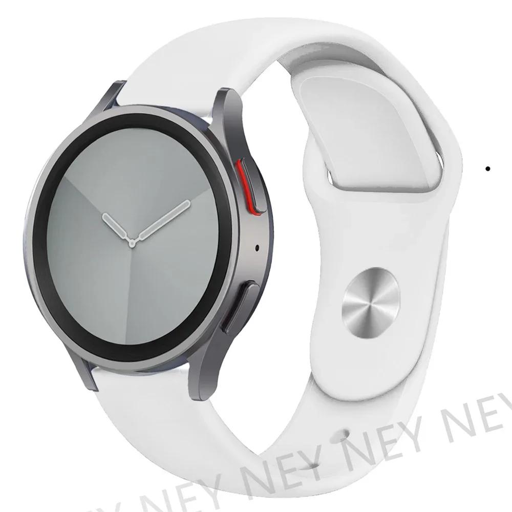Silicone Strap For Samsung Galaxy Watch 6/5/5 pro/4/Classic/Active 2/Gear S3 20mm 22mm Sport Bracelet Huawei GT 2/e/3/4 Pro Band