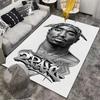 2Pac Tupac Shakur Bandana Portrait Rug Hip Hop Rap Music Fans Home Decor Bedroom Wall Art