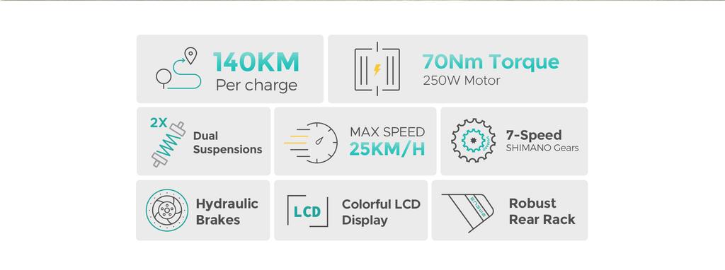 Electric Bike ENGWE E26 48V16Ah 140KM Black, Oryginalny Dyson - E26-ENGWEC
