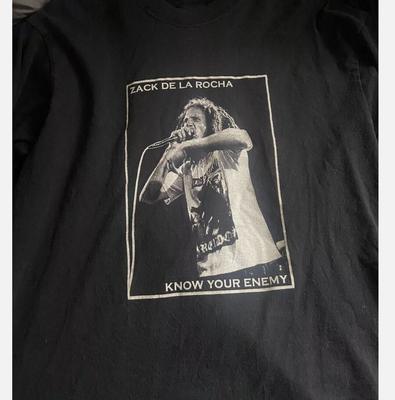 VTG Zack De La Rocha Rage Against The Machine T-shirt Svart Unisex