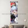 Game Genshin Impact Poster Sexy Anime Mona Home Decor Scroll Picture Sucrose Wall Art Decorative Hanging Painting Interior Mural