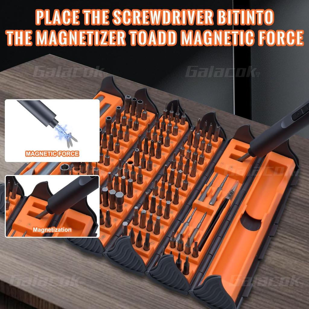 128 in 1 Precision Screwdriver Set Magnetic Phillips Torx Screw Driver Bits Portable Professional Electronic Repair Tool Set