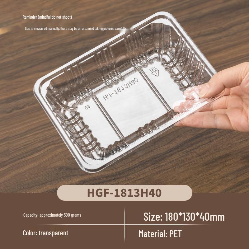 Transparent Disposable Fruit Packaging Box – Ideal for Fruit, Roasted Duck, and Takeaway