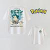Summer Anime PokéMon Cosplay Tshirt Cotton Short Sleeve Tops Casual Loose Retro Tshirt Unisex Unisex Kids Family Matching Outfits