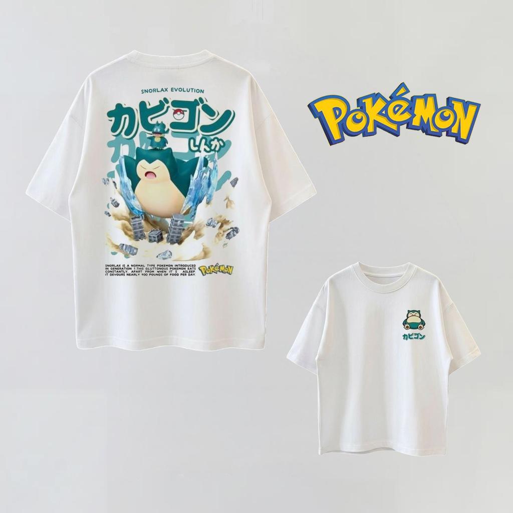 Summer Anime PokéMon Cosplay Tshirt Cotton Short Sleeve Tops Casual Loose Retro Tshirt Unisex Unisex Kids Family Matching Outfits
