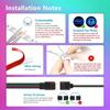4M 5050 5V RGB Led Strip Lights USB Background Atmosphere Light Strips Color Bluetooth for Home TV PC Garden Party Decoration