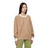 Uniqlo JW Anderson Collaboration FW23 Melange Souffle Yarn Mixed Color Round Neck Pullover Sweater Women Sweater Khaki 462719-31