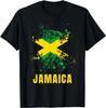 Jamaica Retro Vintage Watercolors Sport Jamaican Flag Gift Unisex T-Shirt