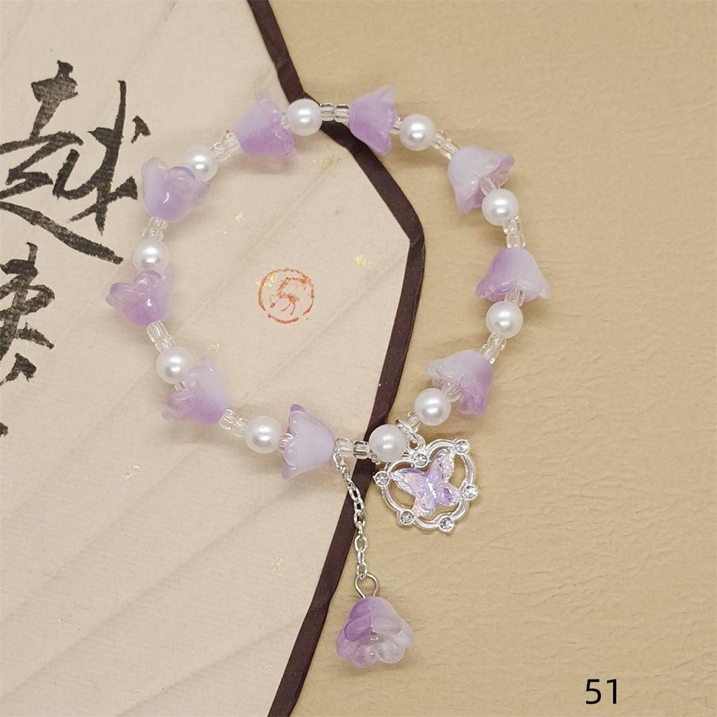 Mori Style Mermaid Crystal Bracelet - Sweet, Versatile Design for Women, Students, and Best Friends.