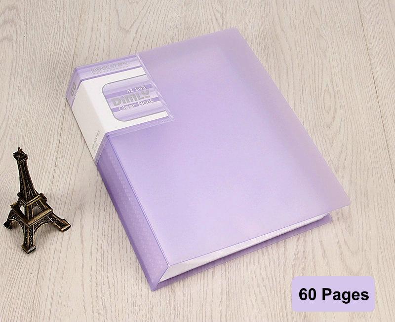 Transparent PVC Bag A5 Display Book Multi Pocket File Folder For A5 Document Organizer Paper Storage Clear File A5 Folder