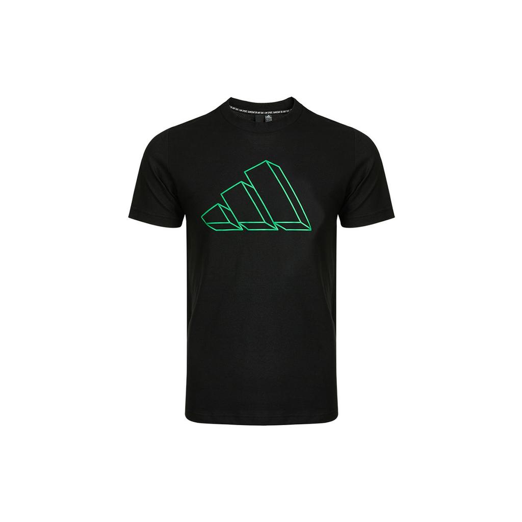 Adidas Graphic Tee Men Tops Black GM6366