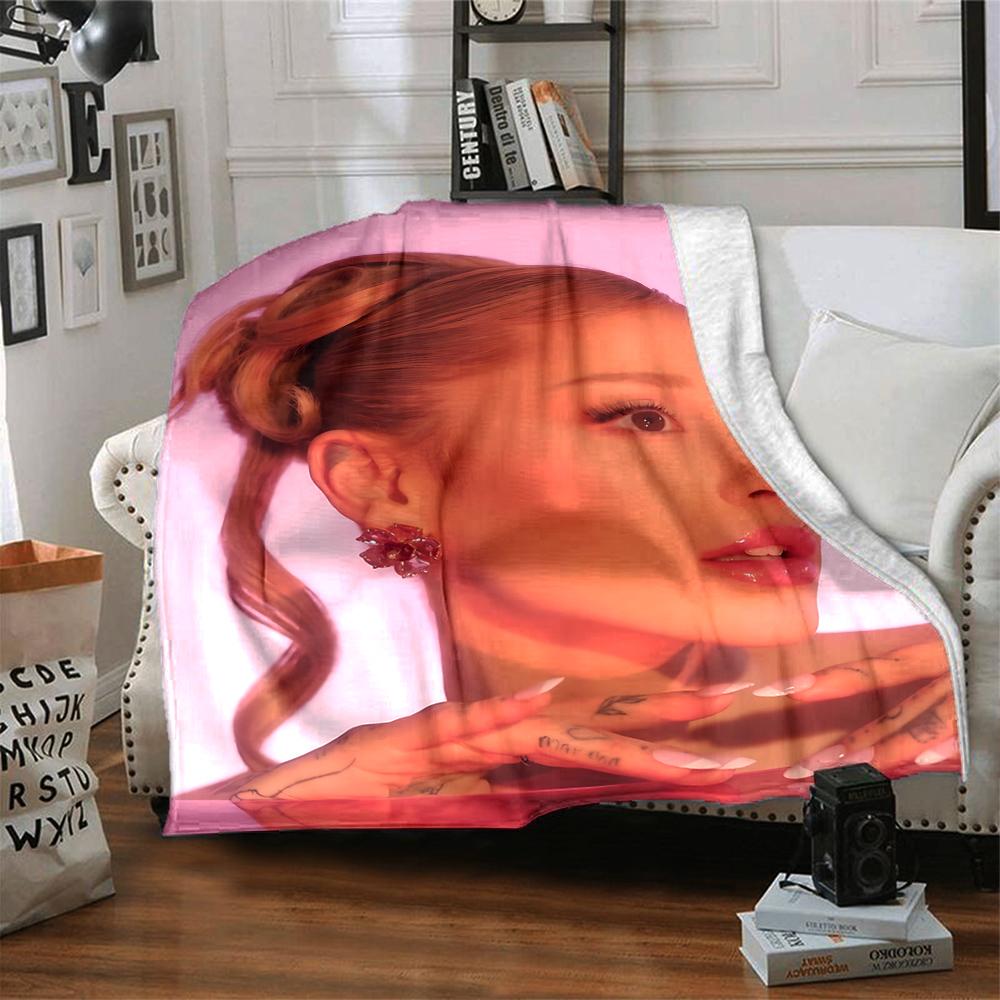 Pink Background Portrait Blanket Soft Throw Blanket For Home Bedroom Bed Sofa Travel Office Solid Christmas Blanket