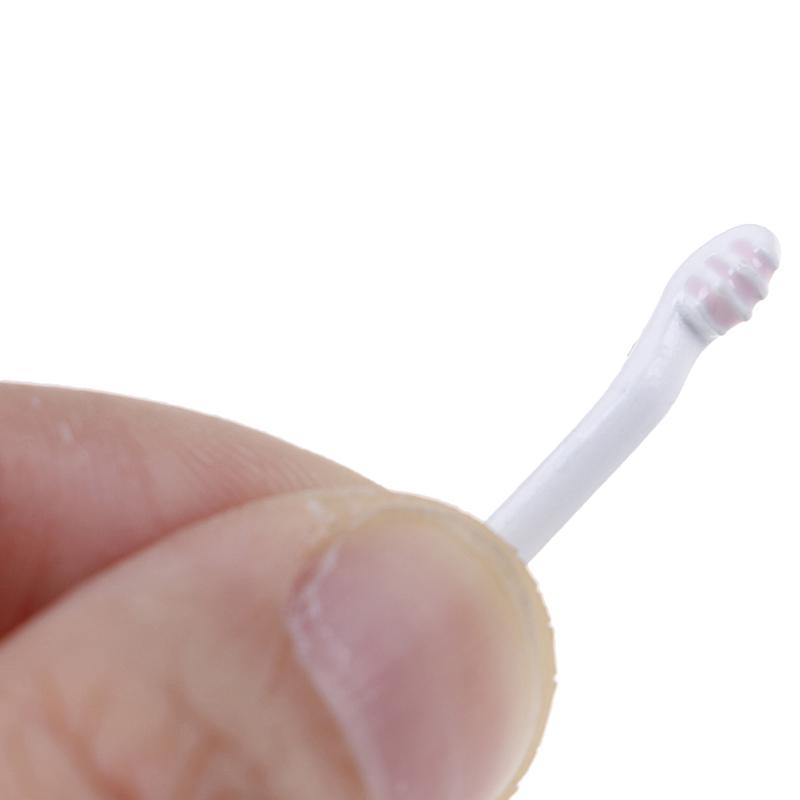

1:12 Dollhouse Mini Toothbrush Toothpaste Cup For Dollhouse Bathroom Accessories белый
