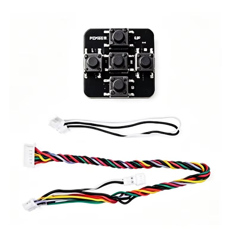Foxeer FPV Camera Button Control Board 5 Tactile Buttons Included with Connection Wires for FPV Drone Upgrade Repair