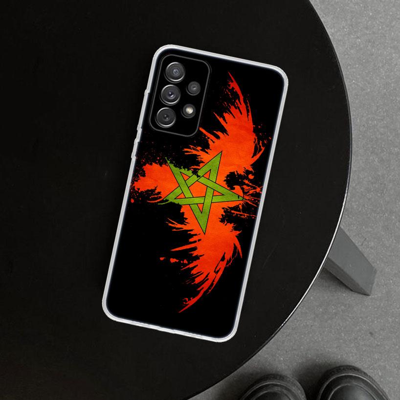 Morocco Flag Coat Of Arms Symbol Phone Case for Samsung Galaxy A17 A16 A26 A36 A56 A57 A37 A15 A25 A35 A55 A14 A24 A34 A54 A13 A