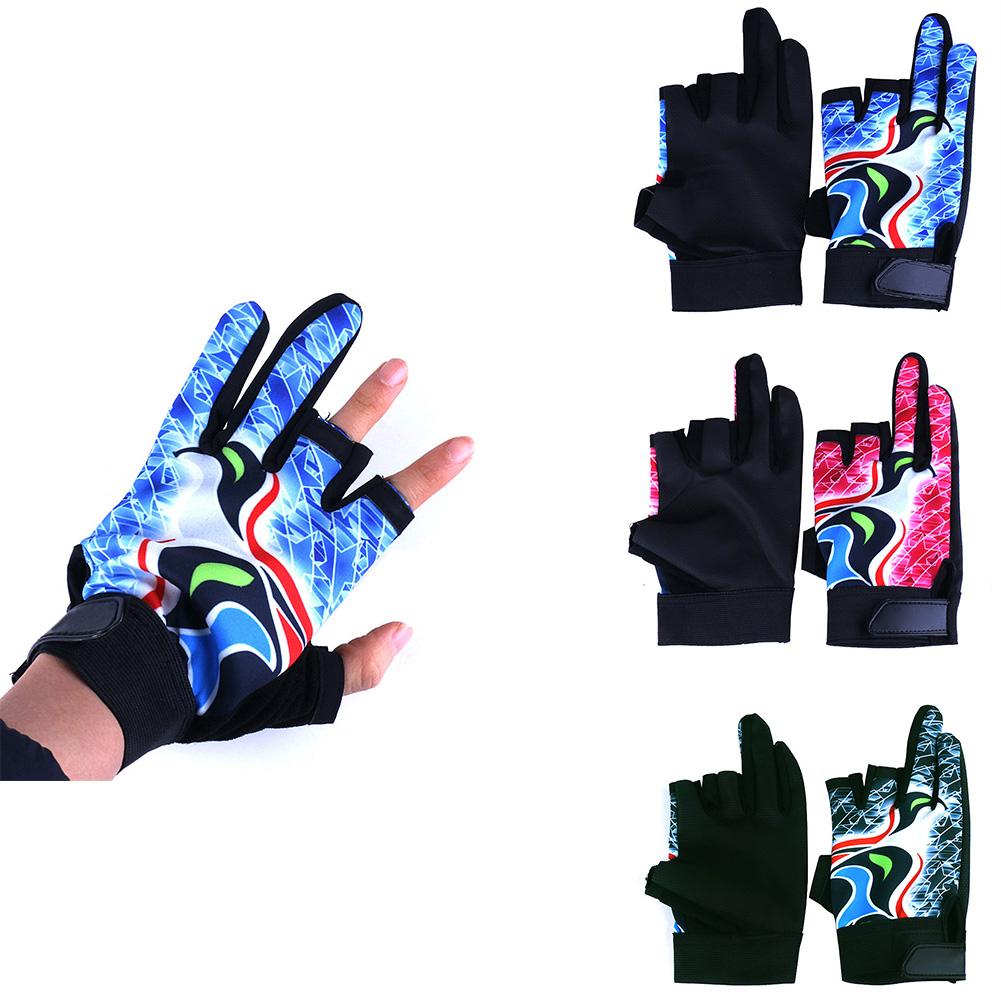 Stylish Sunscreen Gloves with 3 Half Finger & 2 Full Finger for Cycling Fishing Sports Gift