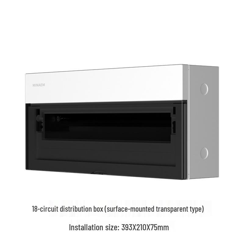 Monslang Surface-Mounted Indoor Distribution Box, 24-Position, High-Value Strong Current Control Box for Household Wiring.