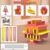 Akiki Creative Educational Building Blocks Set for Kids - Rice Hole Sticks for Stacking and Construction Play
