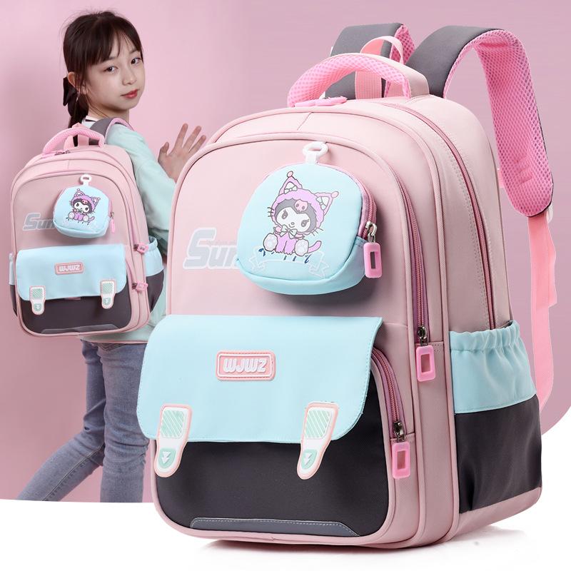 Book Bags for Primary School Students In Grades 1-3 Large-capacity Casual Cartoon School Bags for Men and Women To Reduce the Burden of Backpacks