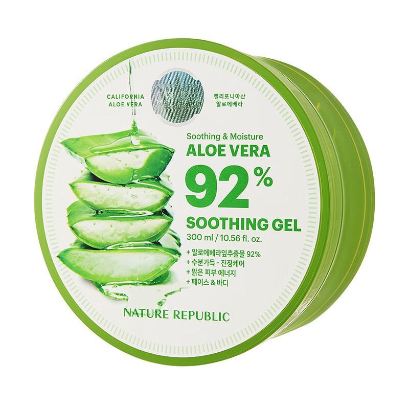 Aloe Vera Beruhigendes Gel 300ml Aloe Gel Feuchtigkeitsspender Feuchtigkeitsspendend Beruhigend Haut Leicht Nicht Klebrig weniger