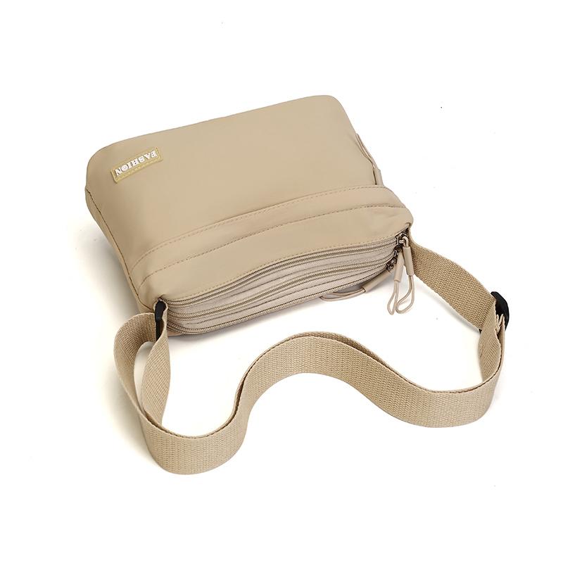 Sac bandoulière en nylon grande capacité pour femmes 3 poches principales compartimenté sac à main d'épaule pour mères shopping