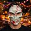 Scary Skeleton Face Masque Day of The Dead Skull Masque, Halloween Sugar Full Festival Costume Supplies Masquerade Party Accessory for Cosplay,