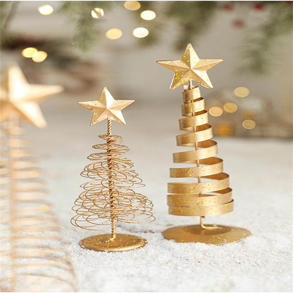 Gold Window Gift Christmas Small Christmas Ornaments Tree