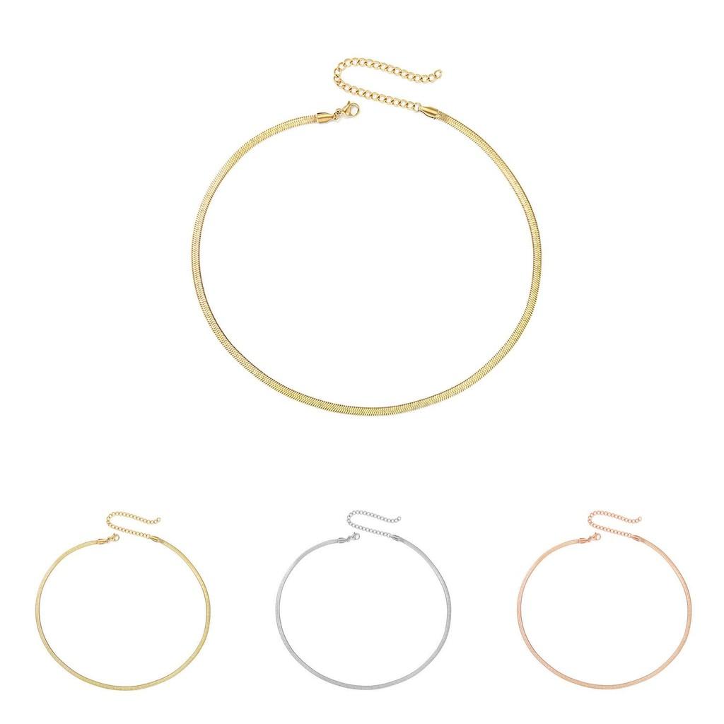 Trendy Geometric Chain Necklace For Women Stylish Versatile Gold Silver Rose Gold Fashionable Accessories