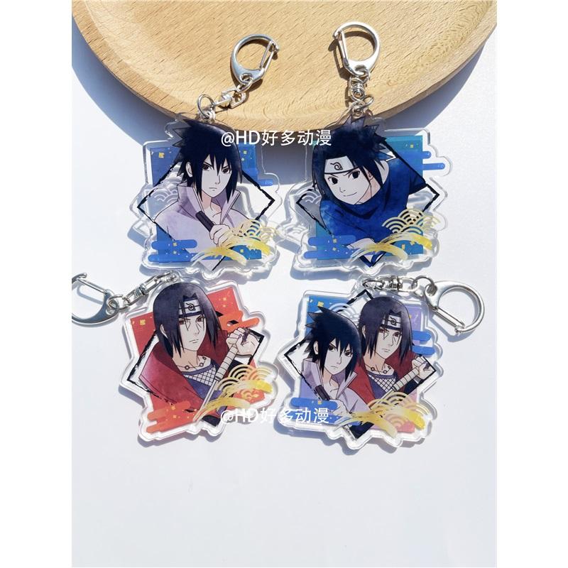 Anime Naruto Acrylic Keychain Accessaries Uzumaki Naruto Cartoon Keyring
