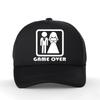 Game Over Bachelor Bachelorette Party Baseball Cap Bride Groom Hen Night Wedding EngageUnisext Bridal Shower Mesh Hat