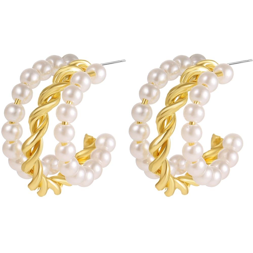 Jednoduché nové módní nepravidelné náušnice ve tvaru písmene C Módní jednoduché náušnice nádherné náušnice šperky dárky